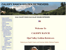 Tablet Screenshot of caliopyranch.com